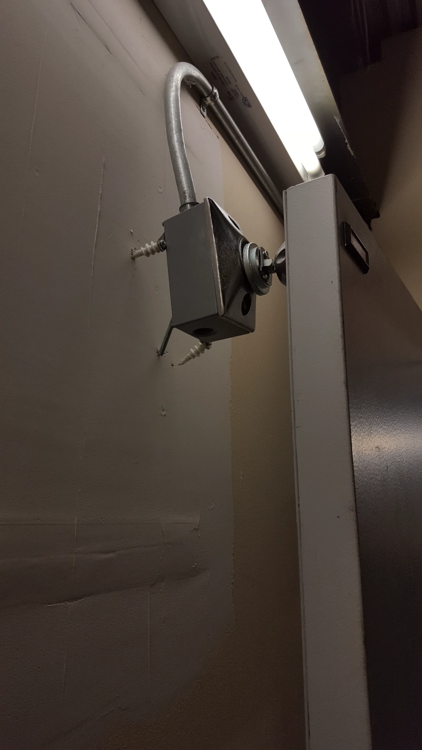 Damaged ceiling and exposed wiring