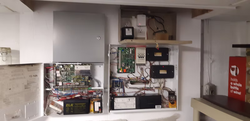'80s automation with custom cabinets.