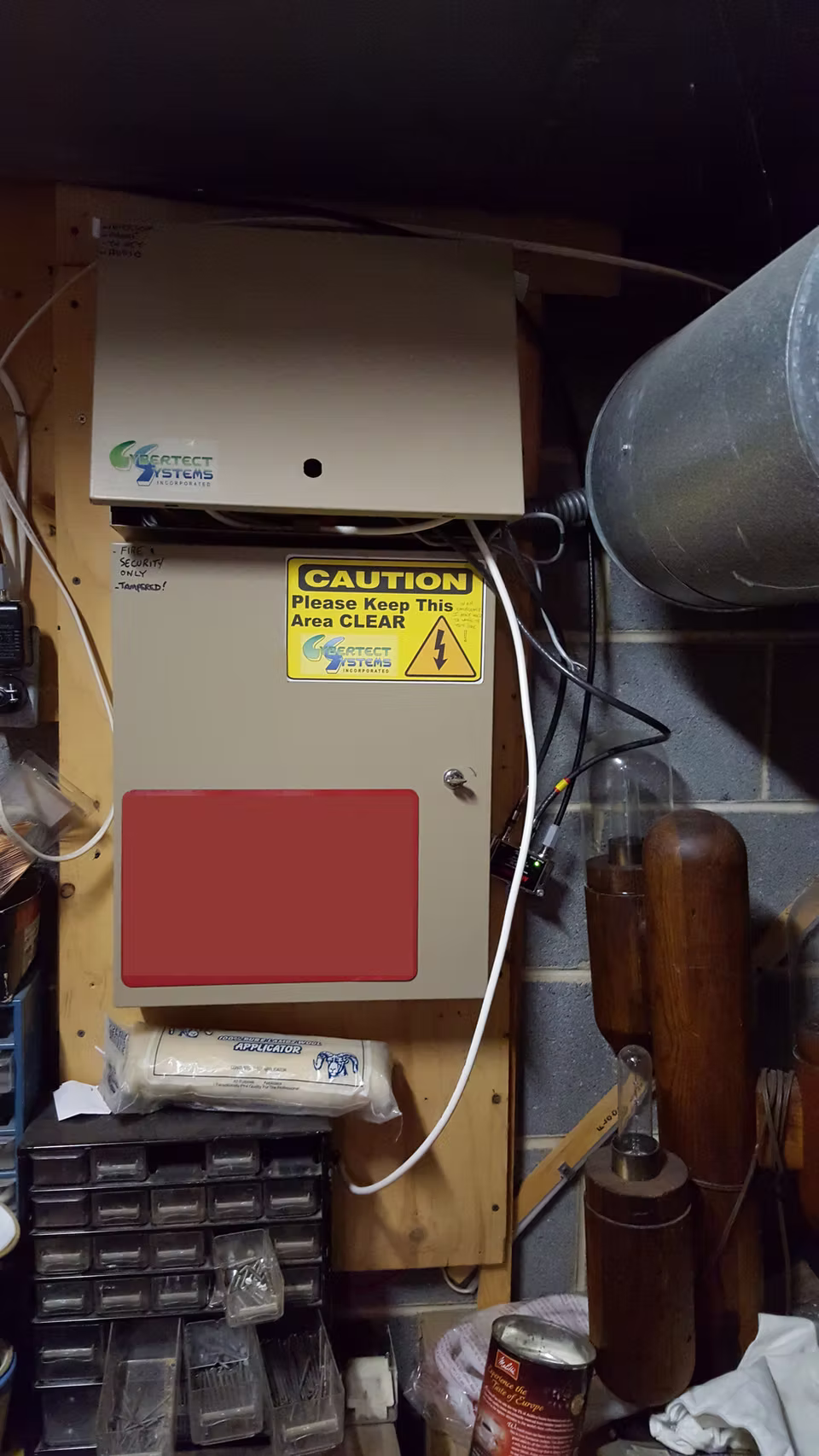 This is how they left the heater room.