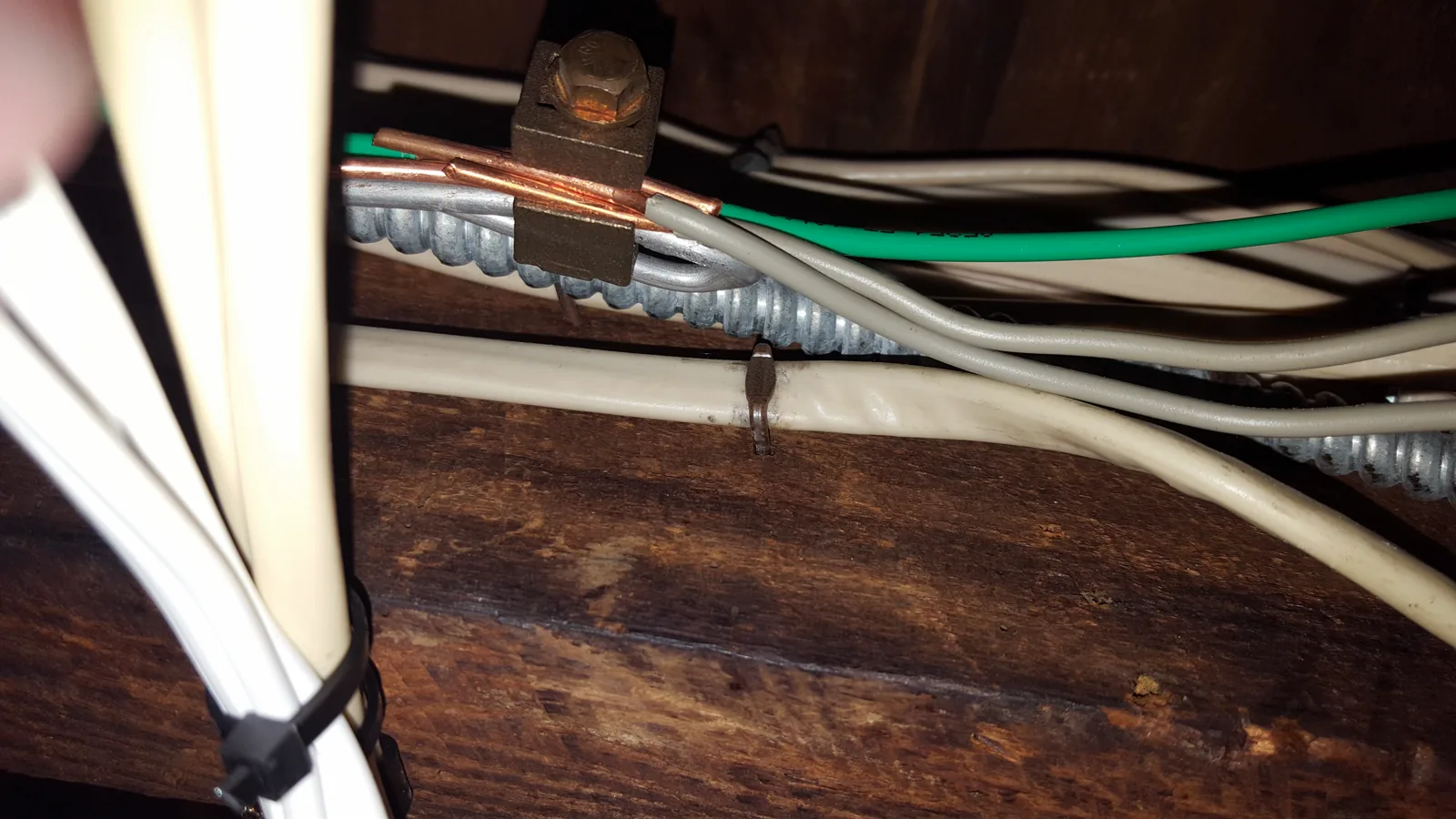 A loose equipment grounding connection