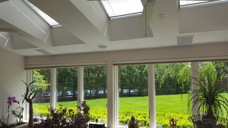 Sunroom Sound and Skylight Automation