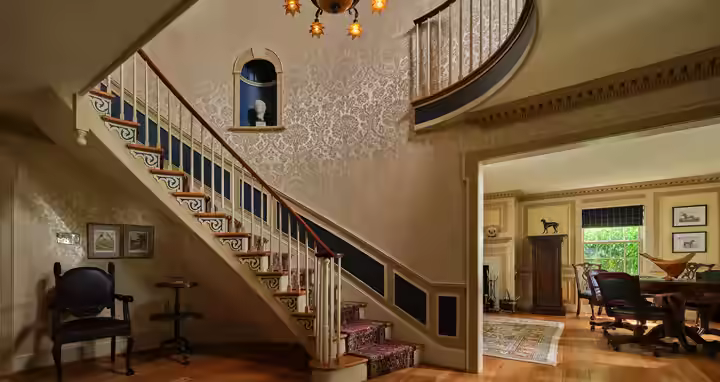 Foyer in the common area at The Inn at Bowman's Hill