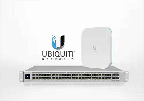 Ubiquiti switch & access point.