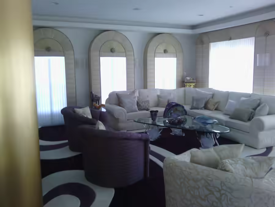 Motion detector installed in the mansion media room